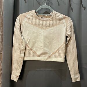Women's Cream Long Sleeve Top